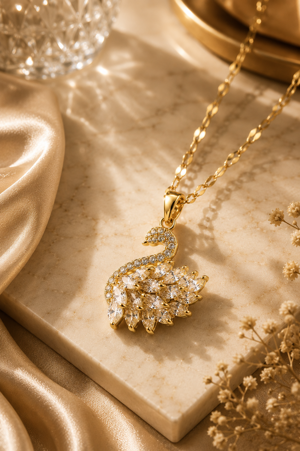 Celestia Swan Necklace