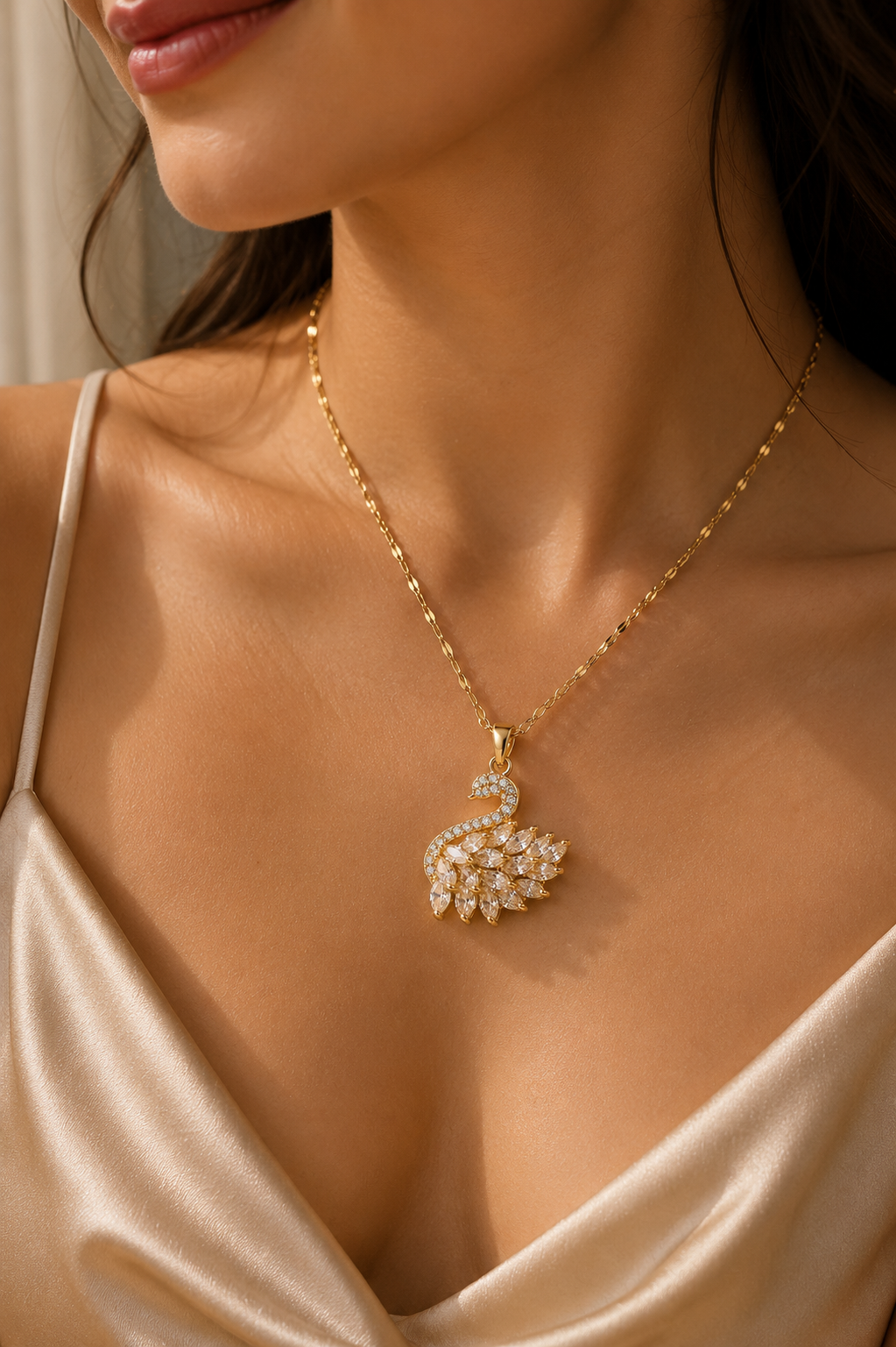 Celestia Swan Necklace